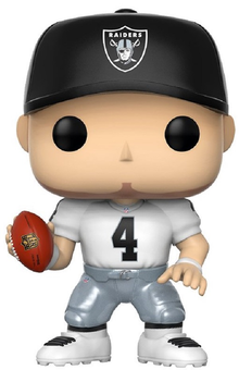  «Коллекционная фигурка Funko Pop! Pop Football NFL Raiders Away Derek Carr (FK20156)», бренда Funko Pop - фото №1 - миниатюра