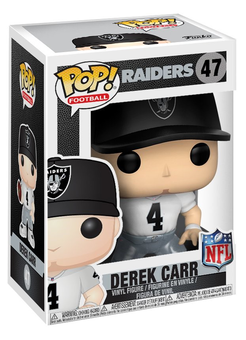  «Коллекционная фигурка Funko Pop! Pop Football NFL Raiders Away Derek Carr (FK20156)», бренда Funko Pop - фото №3 - миниатюра