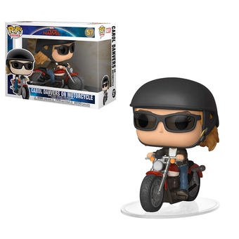  «Коллекционная фигурка Funko Pop! Pop movies Captain Marvel Carol Danvers on Motorcycle (FK36418)», бренда Funko Pop - фото №2 - миниатюра