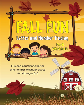 Бумажная книга «Fall Fun Letter and Number Tracing. Pre-K Workbook» - фото №1 - миниатюра