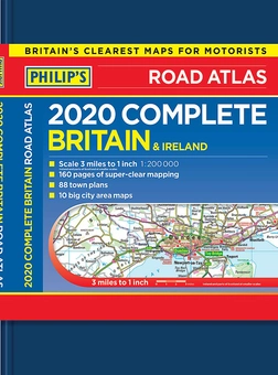 Бумажная книга «2020 Philip's Complete Road Atlas Britain and Ireland : (De luxe hardback edition)» - фото №1 - миниатюра