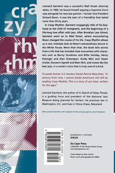 Бумажная книга «Crazy Rhythm. From Brooklyn And Jazz To Nixon's White House, Watergate, And Beyond», автор Леонард Гармент - фото №2 - миниатюра