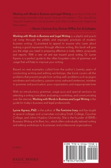 Бумажная книга «Working With Words In Business And Legal Writing», автор Линн Агресс - фото №2 - миниатюра