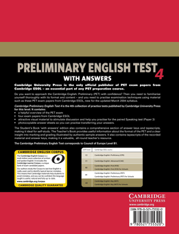 Бумажная книга «Cambridge Preliminary English Test 4. Self-study Pack» - фото №2 - миниатюра