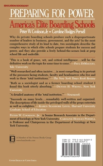 Бумажная книга «Preparing For Power : America's Elite Boarding Schools», автор Питер В. Куксон - фото №2 - миниатюра