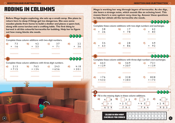 Бумажная книга «Minecraft Maths Ages 7-8: Official Workbook» - фото №2 - миниатюра