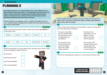 Бумажная книга «Minecraft English Ages 8-9: Official Workbook» - фото №3 - миниатюра