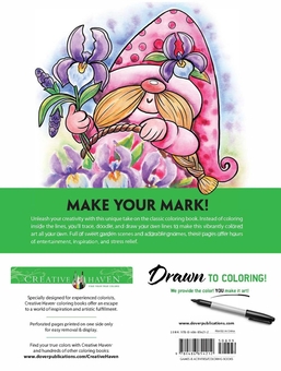 Паперова книга «Creative Haven Drawn to Coloring!: Gnomes & Gardens», автор Тереза Гудрідж - фото №2 - мініатюра