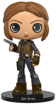  «Коллекционная фигурка Funko Pop! Wobbler Star Wars Rogue One Jyn Erso (FK11382)», бренда Funko Pop - фото №1 - миниатюра