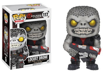  «Коллекционная фигурка Funko Pop! Pop Games Gears Of War Locust Drone (FK10300)», бренда Funko Pop - фото №2 - миниатюра