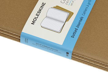  «Набор записных книг Moleskine Cahier XXL в точку 3 шт беж (8058341719275)», бренда Moleskine - фото №6 - миниатюра