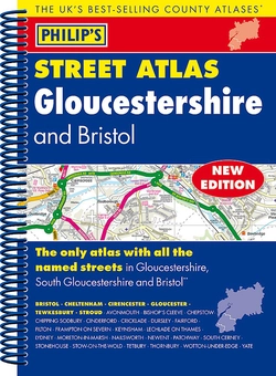 Паперова «Philip's Street Atlas Gloucestershire and Bristol», автора Без автора– фото №1