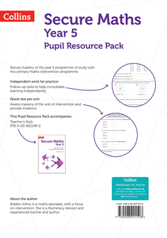 Бумажная книга «Secure Year 5 Maths Pupil Resource Pack: A Primary Maths Intervention Programme», автор Бобби Джонс - фото №2 - миниатюра