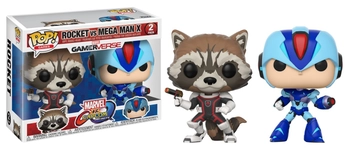  «Коллекционная фигурка Funko Pop! Pop Games Marvel vs Capcom Infinite Rocket vs MegaMan X 2-PACK (FK22773)», бренда Funko Pop - фото №3 - миниатюра