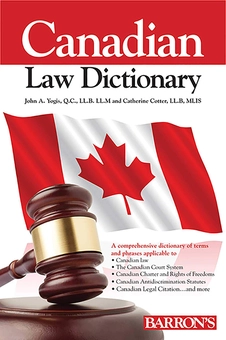 Бумажная книга « Canadian Law Dictionary», автор Кэтрин Коттер - фото №1 - миниатюра
