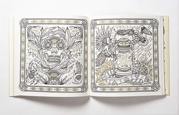 Бумажная книга «The Tattoo Flash Colouring Book» - фото №5 - миниатюра