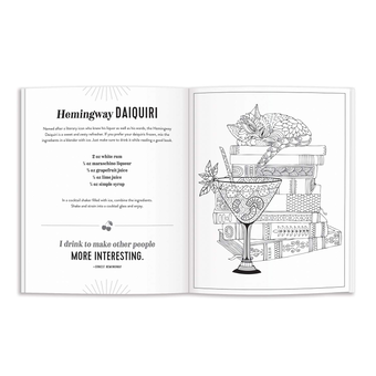 Бумажная книга «The Power of Positive Drinking Coloring and Cocktail Book» - фото №4 - миниатюра