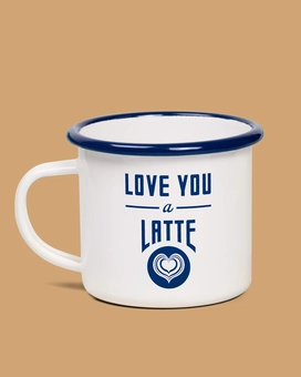  «Love You a Latte Enamel Mug and Coaster Set», бренду Chronicle Books - фото №4 - мініатюра
