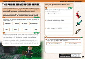 Бумажная книга «Minecraft English Ages 7-8: Official Workbook» - фото №3 - миниатюра