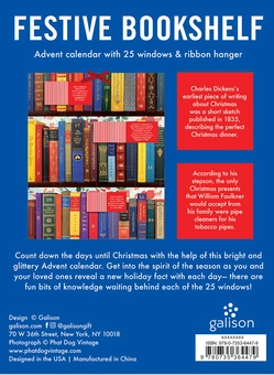 Паперова книга «Festive Bookshelf Advent Calendar» - фото №2 - мініатюра