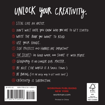 Бумажная книга «Steal Like an Artist. 10 Things Nobody Told You About Being Creative», автор Остин Клеон - фото №2 - миниатюра