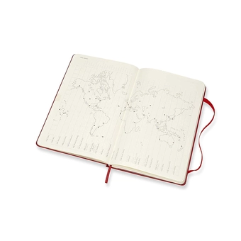 «Еженедельник Moleskine на 2020 год Горизонтальный Красный (DHF212WH3Y20)», бренда Moleskine - фото №7 - миниатюра