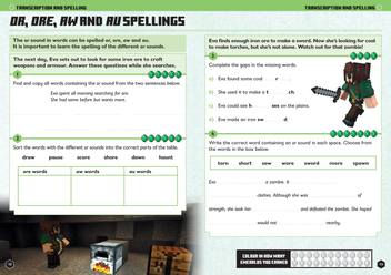 Бумажная книга «Minecraft English Ages 5-6: Official Workbook» - фото №4 - миниатюра