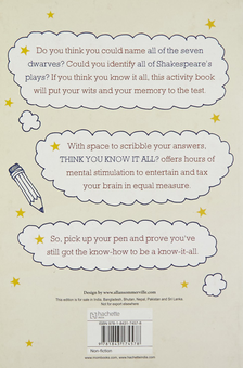 Паперова книга «Think You Know it All? The Activity Book for Grown-Ups», автор Деніел Сміт - фото №2 - мініатюра