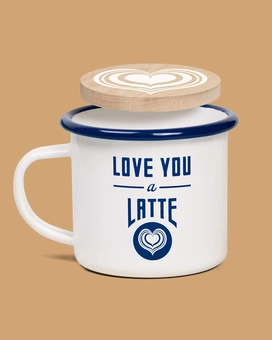  «Love You a Latte Enamel Mug and Coaster Set», бренду Chronicle Books - фото №6 - мініатюра