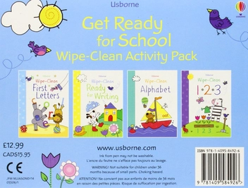 Бумажная книга «Get Ready for School. Wipe-Clean Activity Pack» - фото №2 - миниатюра