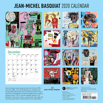 Бумажная книга «Jean-Michel Basquiat 2020 Wall Calendar», автор Жан-Мишель Баския - фото №2 - миниатюра