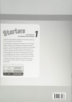 Бумажная книга «Cambridge English Starters 1 for Revised Exam from 2018 Answer Booklet Authentic Examination Papers» - фото №2 - миниатюра