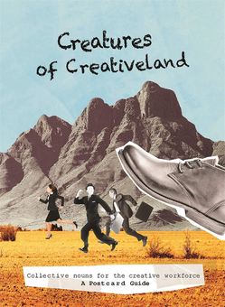 Паперова книга «Creatures of Creativeland. Collective nouns for the creative workforce, A Postcard Guide», авторів Йана Пейковска, Едріан Флорес Шеа - фото №1 - мініатюра