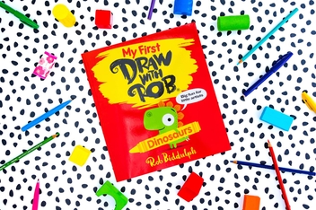 Паперова книга «My First Draw With Rob: Dinosaurs», автор Роб Біддальф - фото №4 - мініатюра