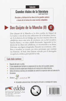 Бумажная книга «Grandes Títulos de la Literatura. Don Quijote de la Mancha 2», автор Мигель де Сервантес - фото №2 - миниатюра