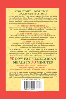 Паперова книга «30 Low-Fat Vegetarian Meals in 30 Minutes», автор Фей Леві - фото №2 - мініатюра