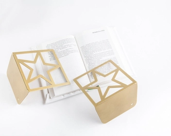 «Держатели для книг Atelier Article Звезда Золотой металлик (1619101188166)», бренда Atelier Article - фото №4 - миниатюра