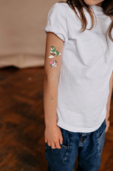 «Тимчасове тату Tattooshka Зелений единоріг (EC-650)», бренда Tattooshka - фото №4 - миниатюра
