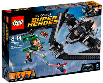  «Конструктор LEGO Super Heroes DC Comics Поединок в небе (76046)», бренда LEGO - фото №1 - миниатюра
