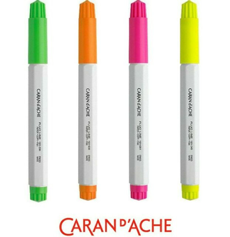 «Маркер Caran d'Ache Highlighter Fluo Зеленый (191.230)», бренда Caran d'Ache - фото №3 - миниатюра