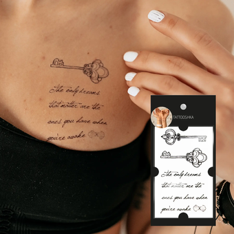 «Тимчасове тату Tattooshka Ключики (T-097)», бренда Tattooshka - фото №2 - миниатюра