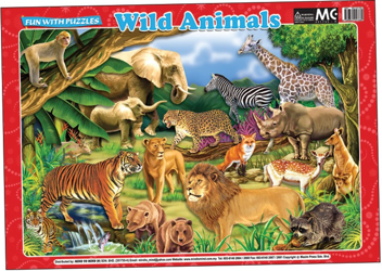 Паперова книга «Fun With Puzzles. Wild Animals» - фото №1 - мініатюра