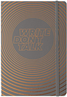  «Блокнот Leuchtturm1917 Write don't talk Антрацит Крапка (361751)», бренду Leuchtturm1917 - фото №1 - мініатюра