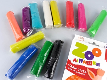  «Тісто для ліплення Зірка ZOOліпашки Жираф (12 кольорових стіків по 35 г)», бренда Зірка - фото №7 - миниатюра