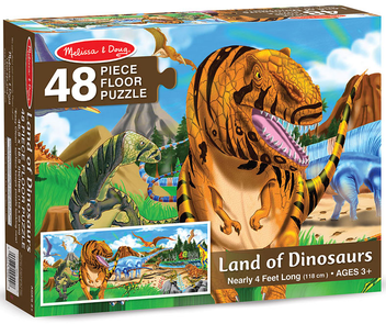  «Підлоговий пазл Melissa&Doug Країна динозаврів 48 елементів (MD10442)», бренду Melissa & Doug - фото №1 - мініатюра