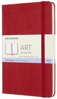 «Блокнот для набросков Moleskine Art Красный (ARTQP054F2)», бренда Moleskine - фото №1 - миниатюра