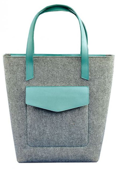  «Сумка-шоппер BlankNote D.D. Тіффані (BN-BAG-17-felt-tiffany)», бренду BlankNote - фото №1 - мініатюра