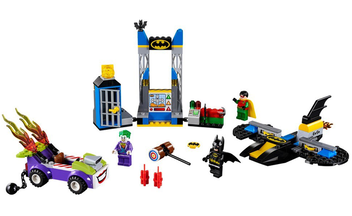  «Конструктор LEGO Juniors Нападение Джокера на бетпечеру 151 деталь (10753)», бренда LEGO - фото №2 - миниатюра