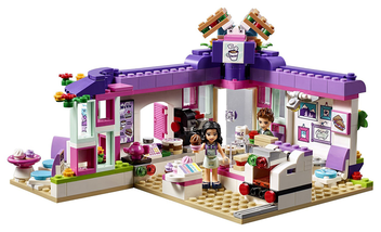  «Конструктор LEGO Friends Арт-кафе Емми 378 деталей (41336)», бренду LEGO - фото №4 - мініатюра