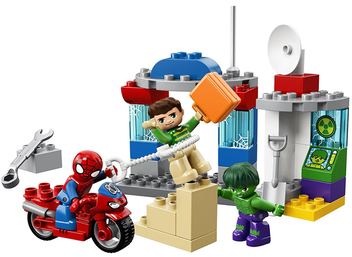  «Конструктор LEGO DUPLO Super Heroes Marvel Приключения Человека-паука и Халка 38 деталей (10876)», бренда LEGO - фото №2 - миниатюра